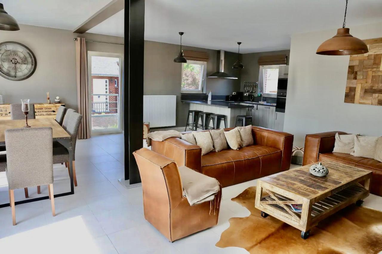 Loft En Duplex Avec Terrasse 3 Chambres Proche Pairi Daiza Mons Ngoại thất bức ảnh